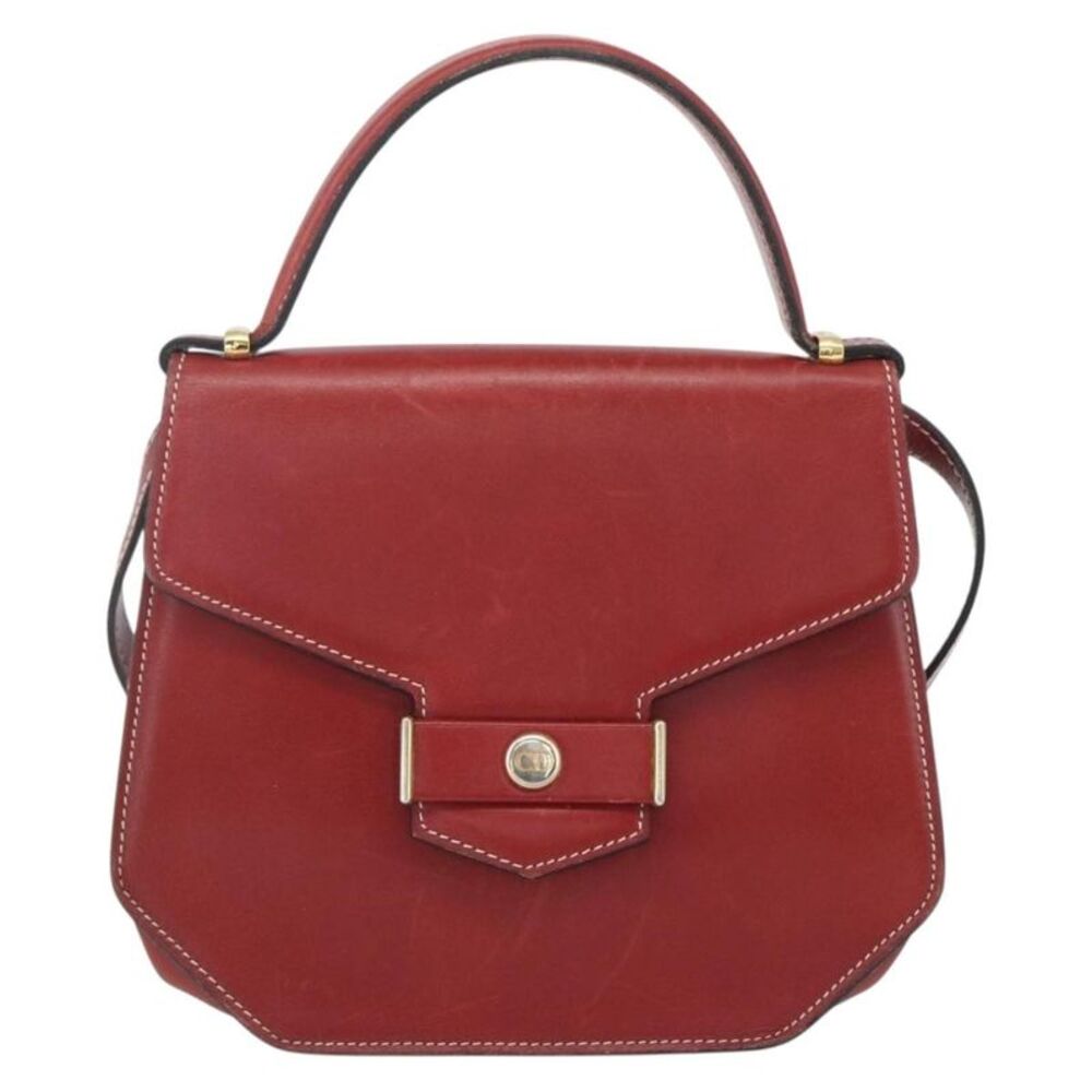 Christian Dior Vintage Leather Red Leather Handbag